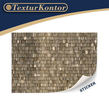 3 Sheets Self-Adhesive Roof Tiles and Shingles for Dollhouses Scale 1:12 (Roof Shingles Wood)