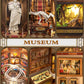 Quanquer Diy Book Nook Kit:Diy Dollhouse Booknook With Led Light - 3D Wooden Puzzle Miniature House Kits - Creative Diy Crafts For Adults - Bookshelf Insert Decor - Gifts Friends Festival(Museum)