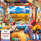 RoseArt 750 Piece Jigsaw Puzzle - My Happy Place Van Life - Multi-colored Cardboard - Model 6270ZZA