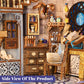 CUTEBEE DIY Book Nook Kit - Miniature Dollhouse Model, Wood, One Size, Nebula Common Room, Creative Gift for Adults & Teens