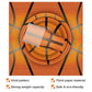 Durony 96 Pieces Basketball Party Supplies Birthday Party Tableware Including Paper Plates, Cups, Napkins For Basketball Birthda