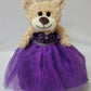 KINNEX COLLECTIONS SINCE 1997 12 Quince Anos Last Doll Teddy Bear with Dress (Centerpiece) ~ ARC09832-13 (Purple)