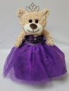 KINNEX COLLECTIONS SINCE 1997 12 Quince Anos Last Doll Teddy Bear with Dress (Centerpiece) ~ ARC09832-13 (Purple)