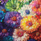 Cross & Glory Puzzles: Rainbow of Flowers 1000 Piece mature-themed Jigsaw Puzzle: Stunningly Vibrant Colors  Challenging Brain Exercise  for Puzzle Lovers!