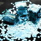 Light Blue Foil Metallic Round Table Confetti Decor Under the Sea Baby Shower Birthday Party Circle Dots Mylar Table Scatter Con