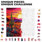 Trippy Puzzle Co - Wooden Jigsaw Puzzle For Adults - Challenging 300 Piece Puzzle With Cool Shapes - Desert Cactus Puzzle Art -