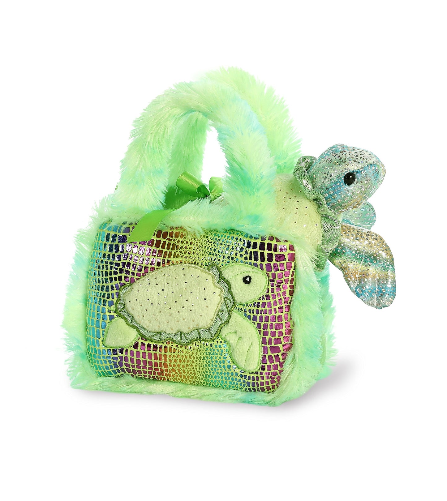 Aurora Pet Carrier - 7" Fancy Pals Sea Turtle - Plush Material - Model 32827