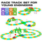 Usa Toyz Glow Trax Glow In The Dark Race Tracks For Kids- Speedway Race Car Track Set With 360Pk Flexible Roads, 2 Light Up Toy Cars, Bridges, Ramps, Play Set Stem Building Toys For Boys And Girls
