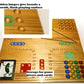 Pickle Sports Folding Portable Travel Marble Wood Board Game - Multicolor