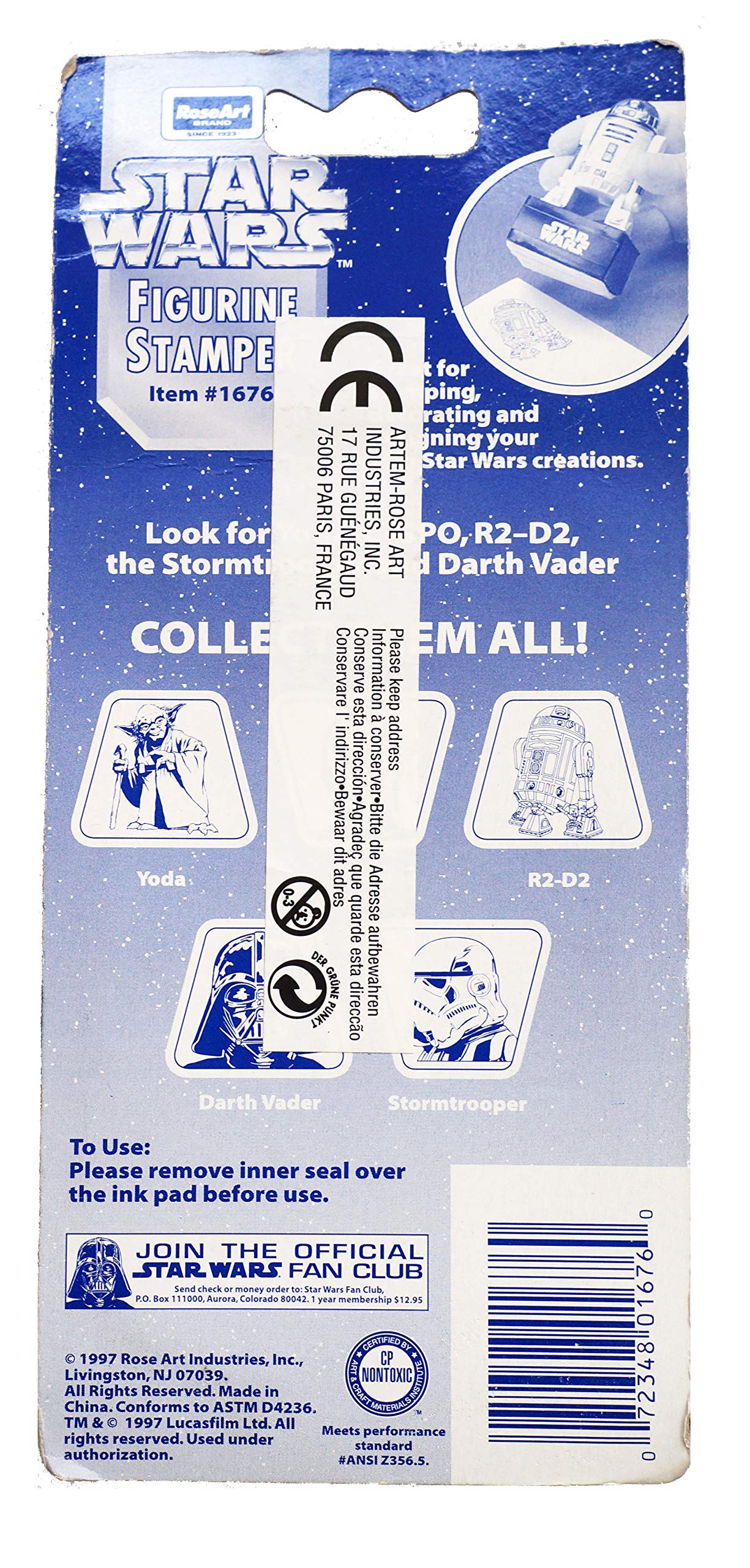 Star Wars Figurine Stamper - Darth Vader