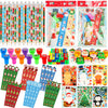 Thesixowls Christmas Stationery Party Sweets, 28 Pack Christmas Classroom Gifts for Students Christmas Goodie Bag Socks Stuffers