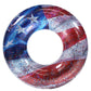 Stars And Stripes Pool Rafts (Jumbo Pool Tube, 48'', Stars & Stripes Inflatable Glitter Filled Swim Ring)
