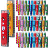 80 Pcs Children'S Harmonica Bulk - 16 Hole Plastic Cartoon Harmonica Toy For Kids - Musical Instrument For Birthday Party Favors