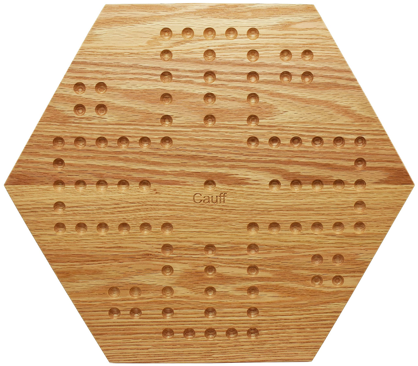 Solid Oak Double Sided Marbles Board Game Wooden 16 Inch By Cauff