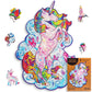 Unidragon Original Wooden Jigsaw Puzzles - Inspiring Unicorn, 700 Pcs, Royal Size 17.7'X23.6', Beautiful Gift Package, Unique Shape Best Gift For Adults And Kids