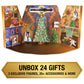 Wizarding World Magical Minis Advent Calendar 2023, 24 Surprise Toys, Kids Toys for Ages 6+, Plastic, Model 6067358