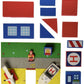 Bathblocks Floating Coast Guard Set, Red & Whte