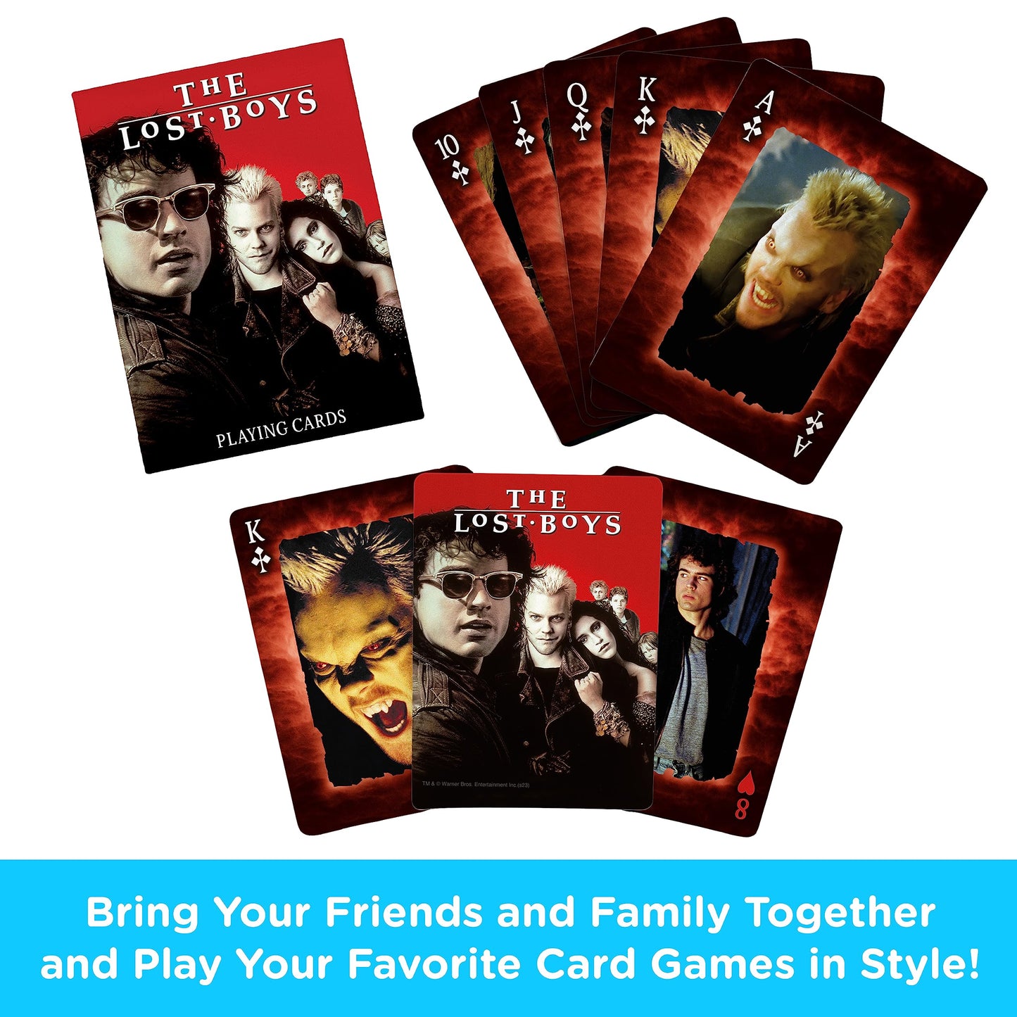Aquarius Lost Boys Playing Cards - Lost Boys Movie Themed Deck Of Cards For Your Favorite Card Games - Officially Licensed Lost Boys Merchandise & Collectibles 2.5 X 3.5