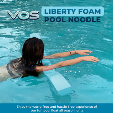 VOS Liberty Foam Pool Wavy Noodle  enhanced & Big  Super Soft Pool Noodle for Swimming and Floating  Pool Floats  Lake Floats for mature-themeds & Kids  Single Pack