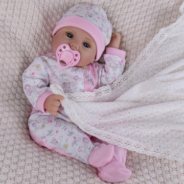 Milidool Reborn Baby Dolls, 18 Inch Cute Soft Vinyl Realistic-Newborn Baby Dolls Poseable Real Life Lifelike Baby Dolls With Acc