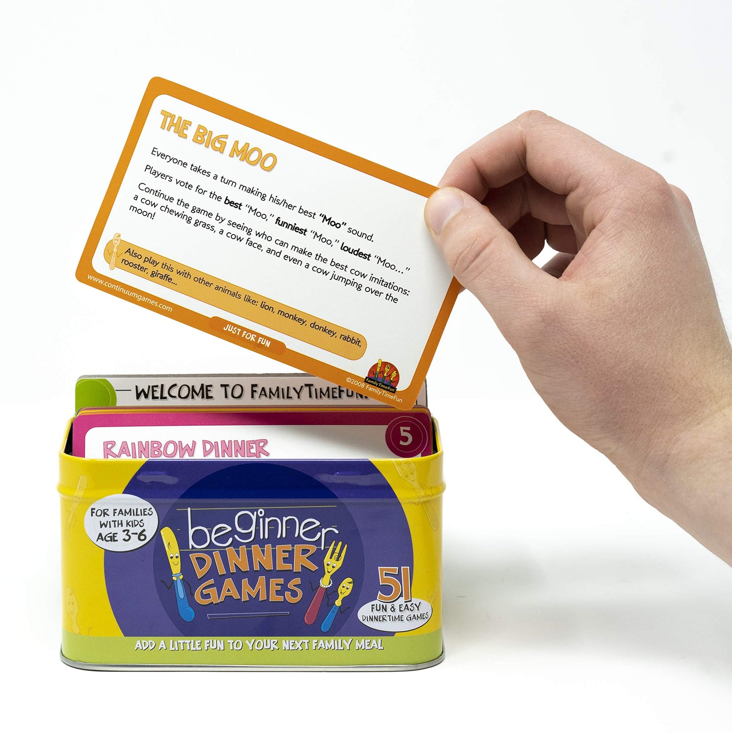 Continuum Games Beginner Dinner Games - Family Fun Cardstock Model FTF 2