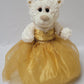Kinnex Collections Since 1997 12' Quince Anos Quinceanera Last Doll Teddy Bear With Dress (Centerpiece) ~ Arc09831-6 (Gold)