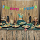 Tiki Makes Me Freaky Luau Themed Glitter Banner - Hawaii - Aloha -Tropical - Tiki - Summer Themed Beach and Pool Party Decoratio