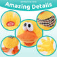 Cuteoy 13' Quacking Duck Musical Stuffed Animal Plushies Walking Singing Waving Electronic Interactive Plush Toy For Kids Boys Easter