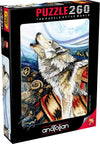 Anatolian Puzzle - Howling Wolf, 260 Piece Jigsaw Puzzle, #3328