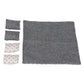 Dollhouse Bedding, 5 Piece Set With Comforter & Pillows, Blanket, Realistic Bedroom Accessories For 6 Inch Dolls, 1/12 Scale, Gray And White Linen