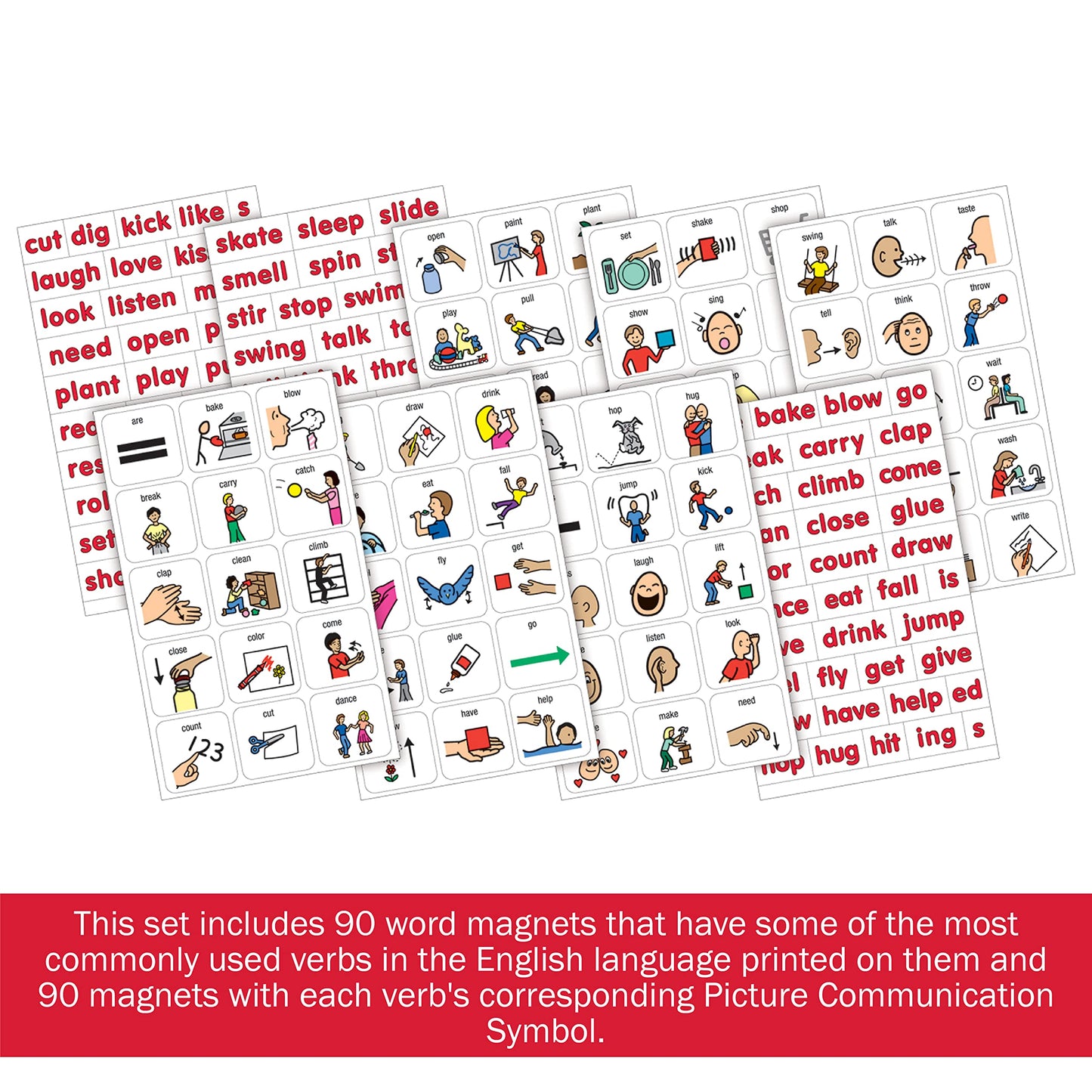 Barker Creek Learning Magnet Verbs