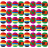 Yunsailing 48 Pieces Knit Sack Balls For Kids Knitted Kickball Soft Juggling Balls Multicolored Crochet Geometric Pattern Foot B