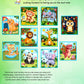 Animal Habitats Sticker Book, Crafts For Kids Age 4-8, Paint By Number Sticker Book And Coloring Pad, Fun Sticker Puzzle, 10 Sce