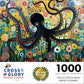 Cross & Glory - The Octopus Who Grew Flowers - 1000 Piece Jigsaw Puzzle For Adults | Vibrant Octopus And Floral Artwork | Challe