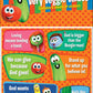 Tabbies VeggieTales Very Veggie Values Stickers Assorted Colors, 6 Per Sheet, 36 Per Pack (28402)