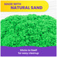 Kinetic Sand, 2.5lbs Green Play Sand, Moldable Sensory Toys for Kids, Resealable Bag (Packaging May Vary), for Ages 3 and up