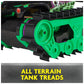 Monster Jam, Official Grave Digger Trax All-Terrain Remote Control Outdoor Vehicle, 1:15 Scale, Kids Toys for Boys and Girls Age