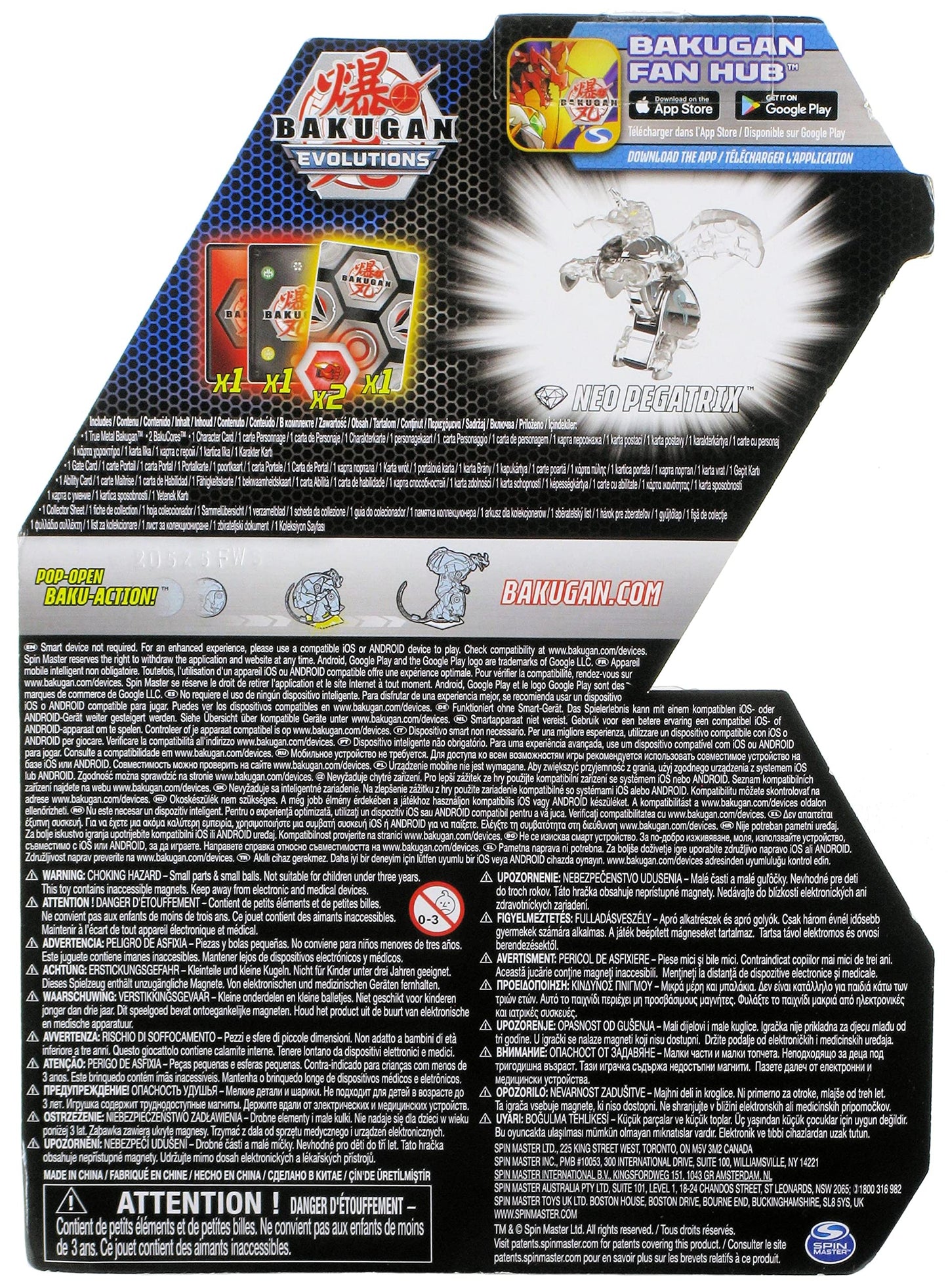Bakugan Evolutions 2022 Platinum Series Die-Cast Diamond Neo Pegatrix