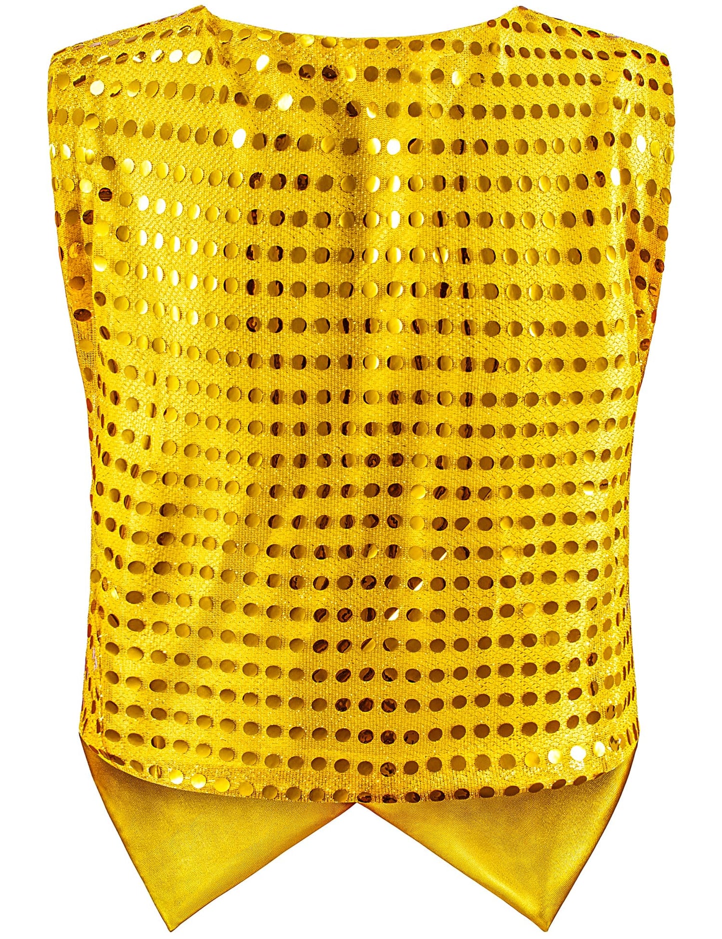 Kids Dance Hip Hop Jazz Costume Boys Sequin Vest Hat Sunglasses Set for Dance Party 8-9 Years Gold