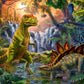Ravensburger Prehistoric Oasis 100 Piece Xxl Jigsaw Puzzle For Kids - 12888 - Every Piece Is Unique, Pieces Fit Together Perfectly