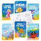 ANGOLIO 24Pcs Ocean Animals Coloring Books Bulk for Kids Mini DIY Art Drawing Book Set for Shark Seahorse Jellyfish Under The Se