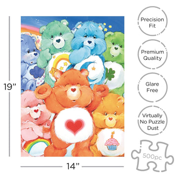 Aquarius Care Bears Puzzle (500 Piece Jigsaw Puzzle) - Glare Free - Precision Fit - Officially Licensed Care Bears Merchandise & Collectibles - 14 X 19 Inches