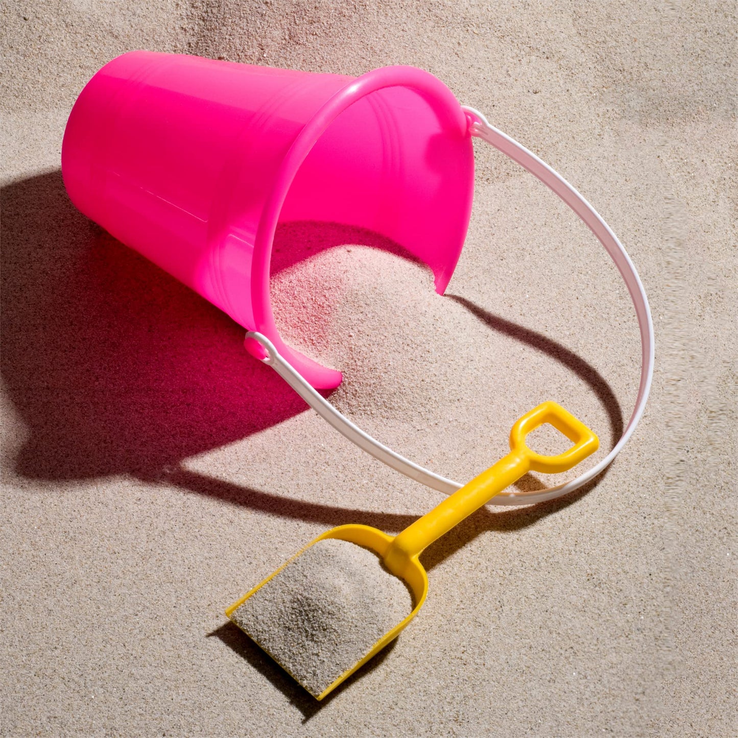 4E's Novelty 12 Sets 5.5'' Sand Buckets and Shovels for Kids Bulk (12 Pack) Small Beach Bucket for Beach Summer Outdoor Sand Toy