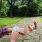 Lexibook- Crosslander Luminous Terrain Car, Wrist Remote, Rechargeable, Electronic Action Kit, White / Orange, Color