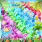 120 Packs Hawaiian Luau Leis Bulk Tropical Hawaii Theme Silk Flower Necklace Summer Beach Party Decorations Birthday Party Favor
