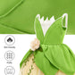 MDYCW Princess Tiana Halloween Costume for Girls, Frog Dress Up Cosplay Birthday Party Outfits