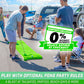 GoSports BattlePutt Golf Putting Game - 11 ft Green Putting Green, 2 Putters & 2 Balls, Foam Material, 2-on-2 Pong Style Play