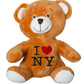 Artisan Owl I Love New York Plush Teddy Bear Stuffed Animal Souvenir