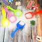 Junkin 24 Pcs 7.7 Inch Mini Plastic Sand Shovel Beach Toys Long Play Colorful Scoop Rake Sand Shovels for Beach and Garden Shove