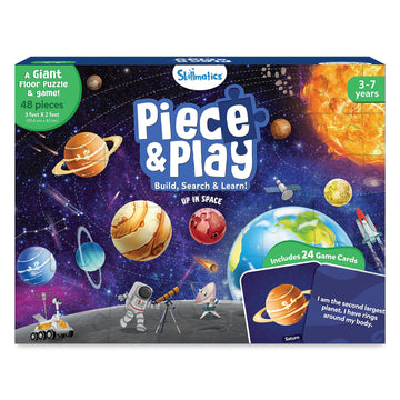 Skillmatics Floor Puzzle & Game - Piece & Play Space, Jigsaw & Toddler Puzzles, Educational Toy, Gifts For Boys & Girls Ages 3, 4, 5, 6, 7 (48 Pieces, 2 X 3 Feet)